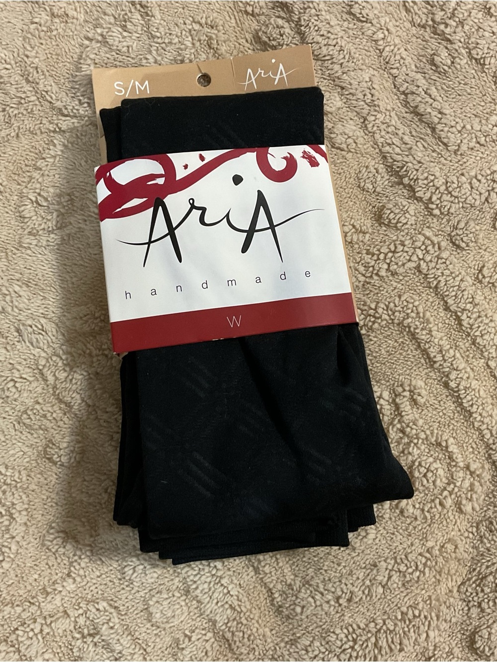 Aria Black Fleece Lined Leggings Women's S/M nwt